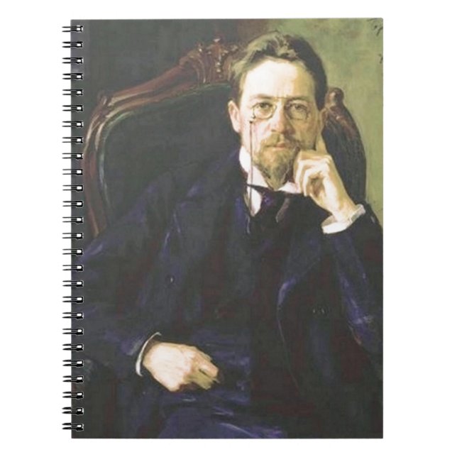 Anton Chekhov 1898 Anteckningsbok Med Spiral (Framsidan)