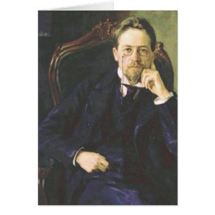Anton Chekhov 1898 Hälsningskort