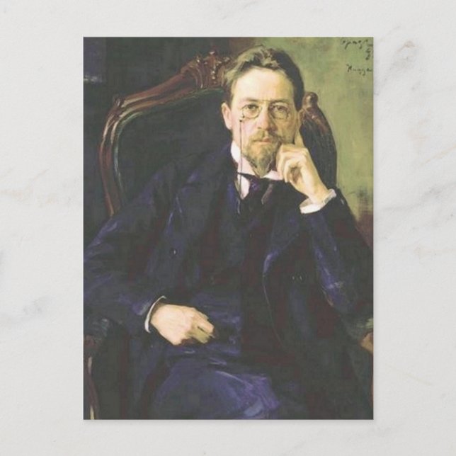 Anton Chekhov 1898 Vykort (Framsida)