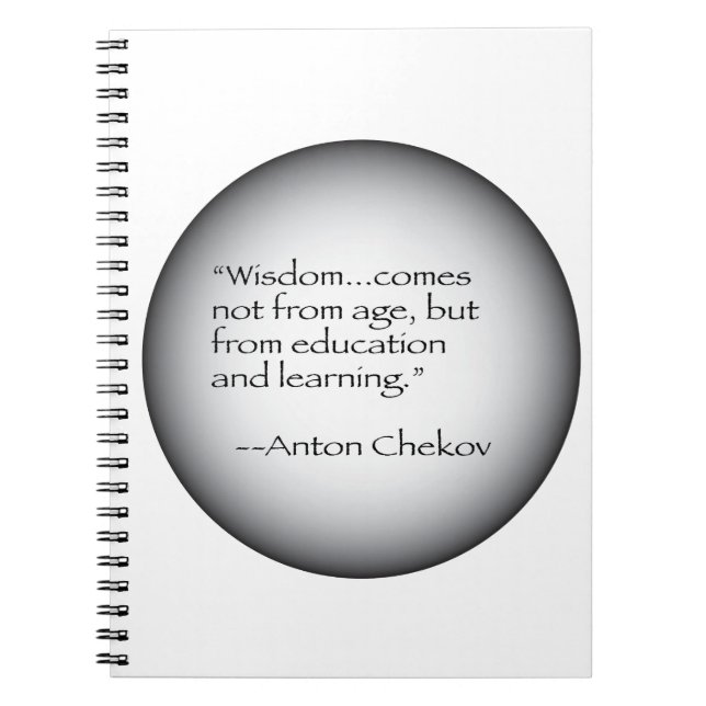 Anton Chekov citationstecken Anteckningsbok (Framsidan)