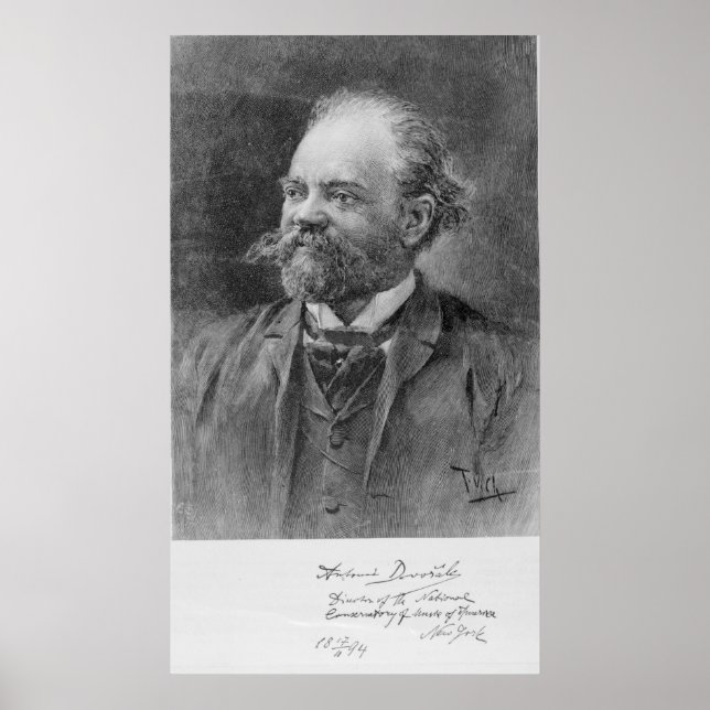 Anton Dvorak, 1894 Poster (Framsidan)