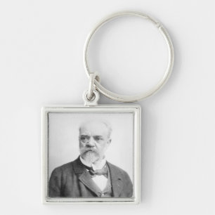 Anton Dvorak Fyrkantig Silverfärgad Nyckelring