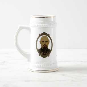 Anton LaVey minnes- öl Stein Sejdel