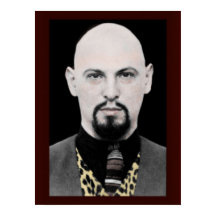 Anton LaVey Porträtt Poster 18 x 24