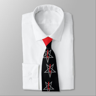 Anton LaVey Sigil Abstrct Wave {Red} Slips