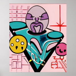 Anton LaVey vid popcornbordet Poster