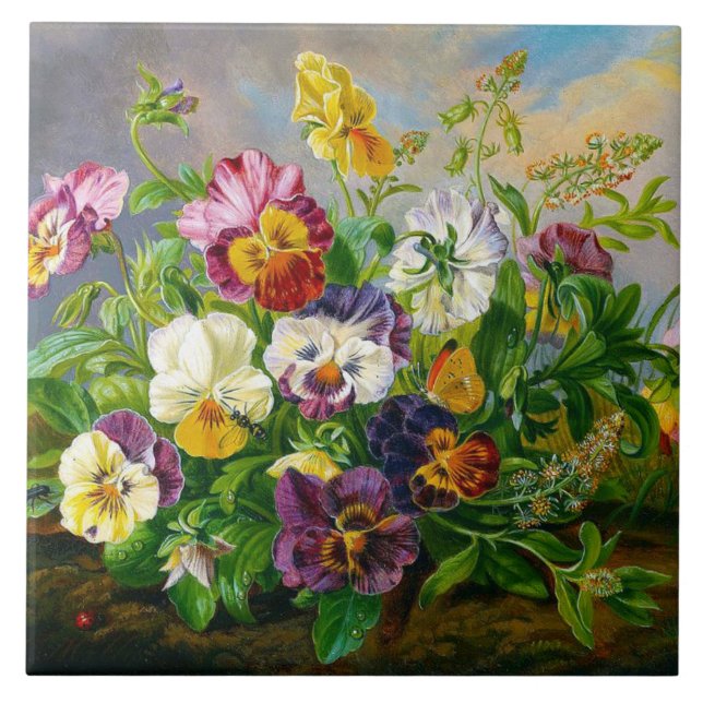 Anton Mollis VintagePansy Kakelplatta (Framsidan)