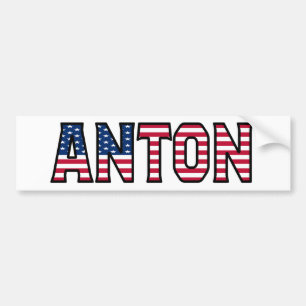 Anton Namn Vorname USA Aufkleber Sticker Auto Bildekal