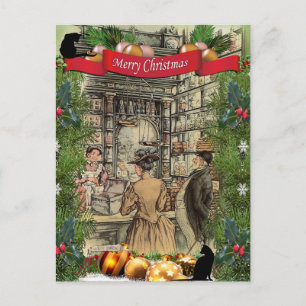 Anton Pieck 'The Bakery' Holiday Postcard Helg Vykort