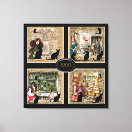 Anton Pieck Vintagekonst att anpassa Canvastryck