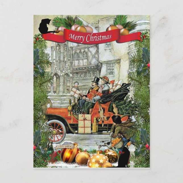 Anton Pieck "Wealthy Shoppers" Postcard Helg Vykort (Framsida)