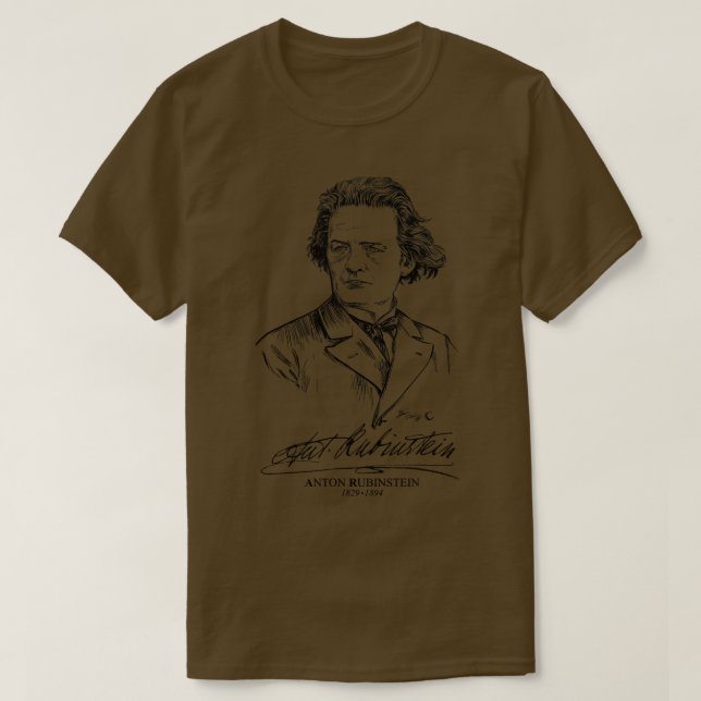 Anton RubinsteinRysk pianist T Shirt (Design framsida)
