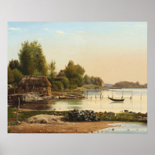 Anton Thorenfeld - Landskap vid Svendborg Sund Poster