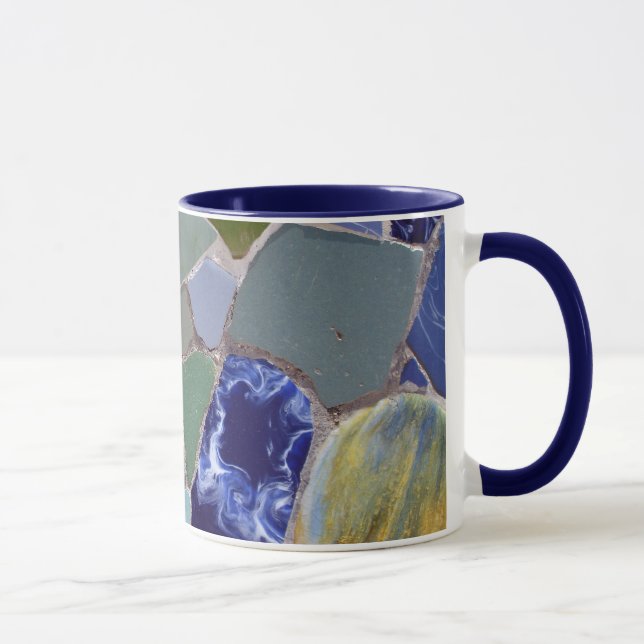 Antoni Gaudi blåttmosaik Mugg (Höger)