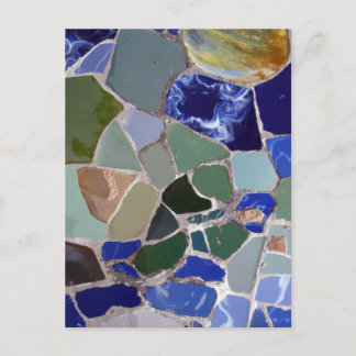 Antoni Gaudi Blue Mosaics Vykort