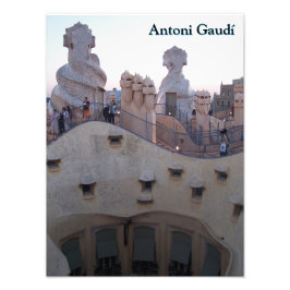 Antoni Gaudí Casa Milà Barcelona Fototryck