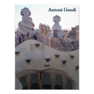 Antoni Gaudí Casa Milà Barcelona Fototryck