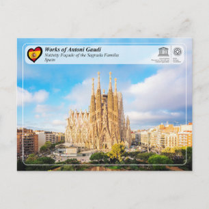 Antoni Gaudí - Sagrada Família - Nativitetsfaktor Vykort