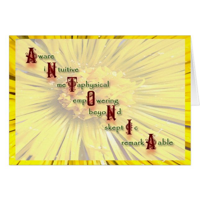 antonia hälsningskort (Framsidan Horizontal)