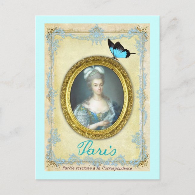 Antoniette et Paris Vykort (Framsida)