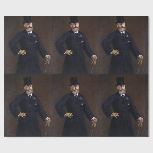 Antonin Proust av Edouard Manet Presentpapper (Platt)