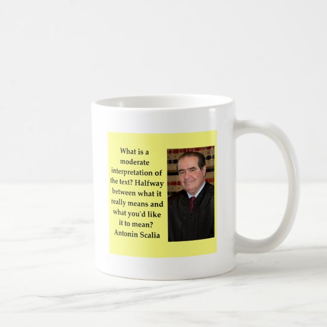 Antonin Scalia citationstecken Kaffemugg (Höger)