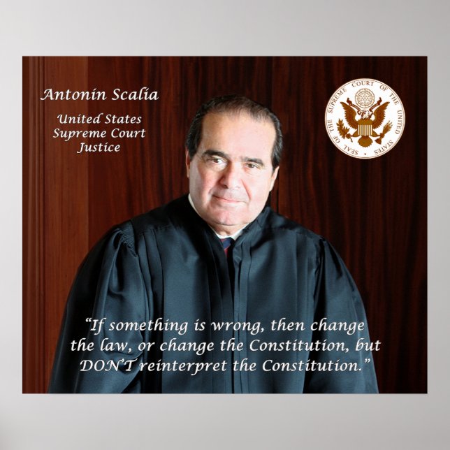Antonin Scalia Poster (Framsidan)