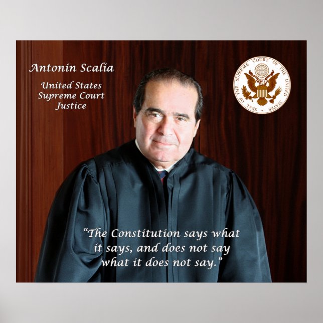 Antonin Scalia Poster (Framsidan)