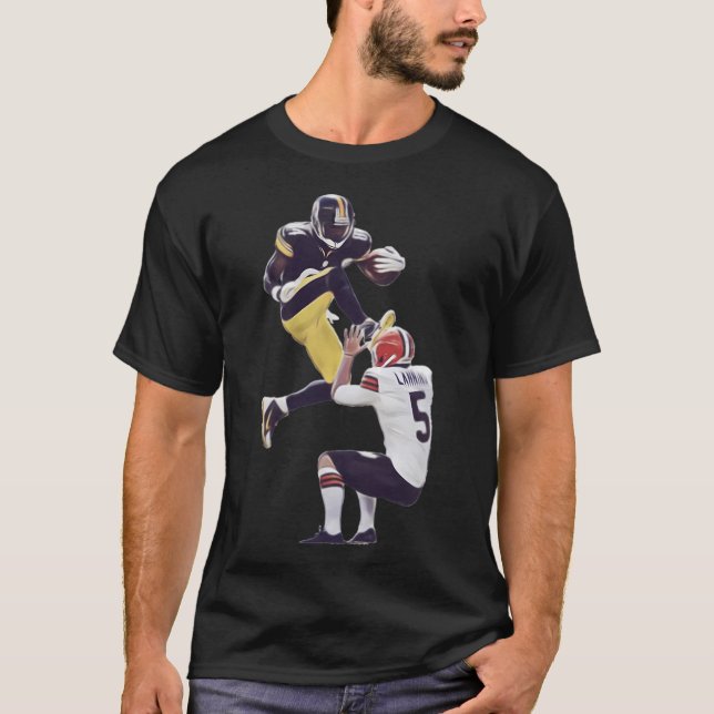 Antonio Brown sparkar punter T Shirt (Framsida)