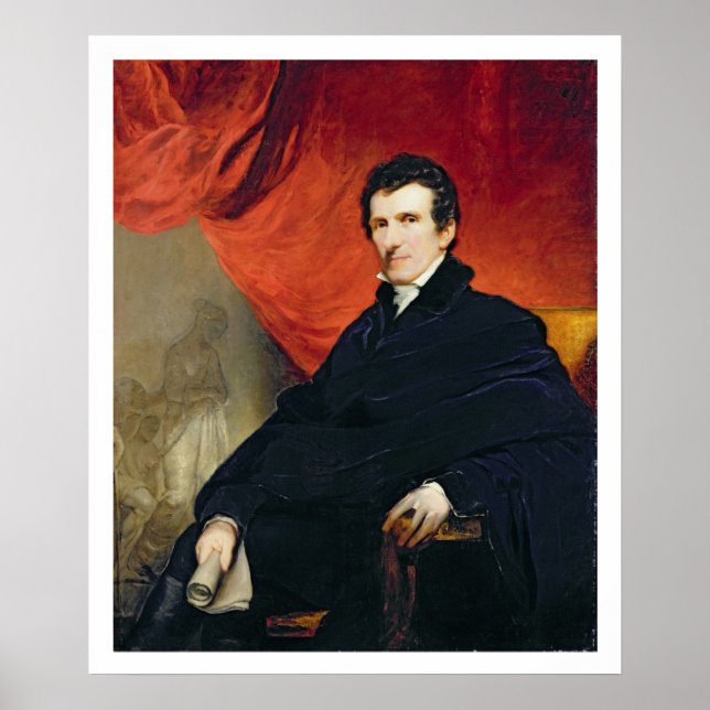 Antonio Canova (1757-1822), 1819-20 (olja på arbet Poster (Framsidan)