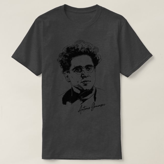 Antonio Gramsci Retro Design T Shirt (Design framsida)