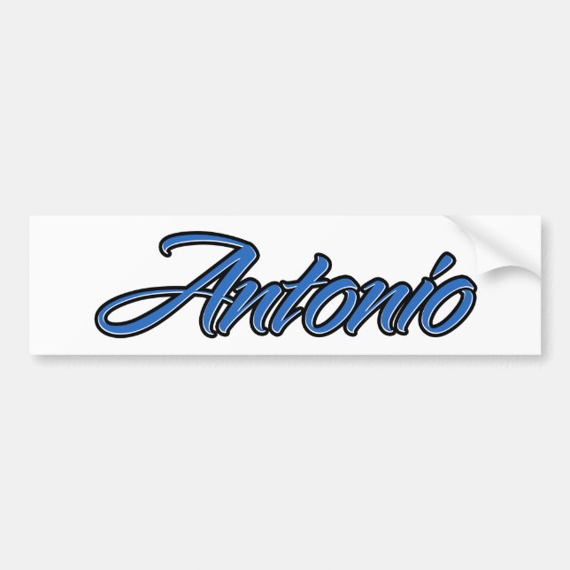 Antonio Namn blue Aufkleber Sticker Autoaufkleber Bildekal (Framsidan)