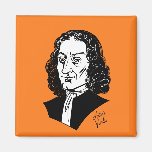 Antonio Vivaldi Magnet (Framsidan)