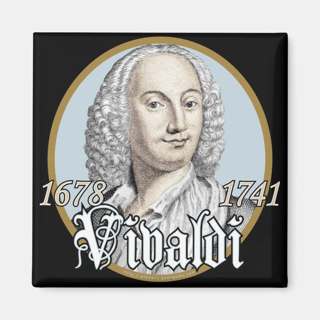 Antonio Vivaldi Magnet (Framsidan)
