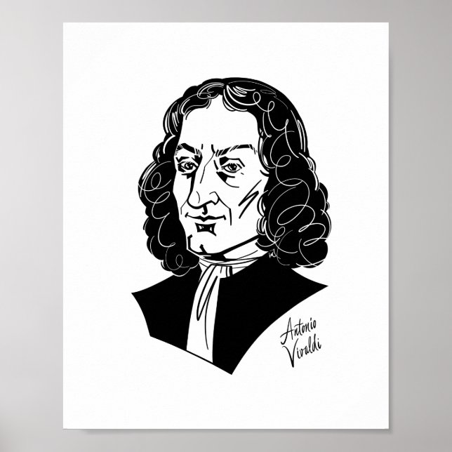 Antonio Vivaldi Poster (Framsidan)
