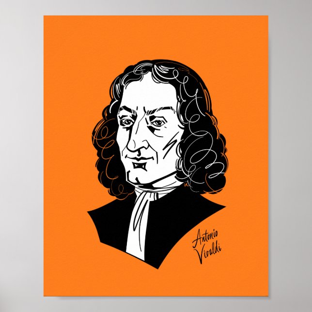 Antonio Vivaldi Poster (Framsidan)