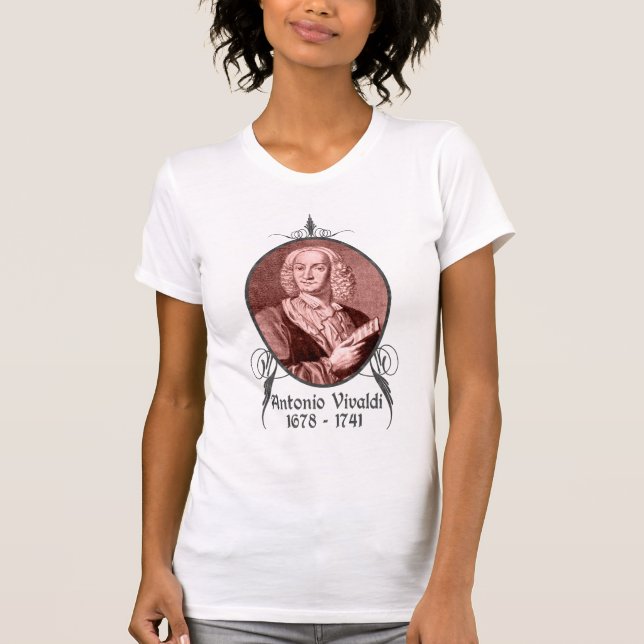 Antonio Vivaldi Tee Shirt (Framsida)