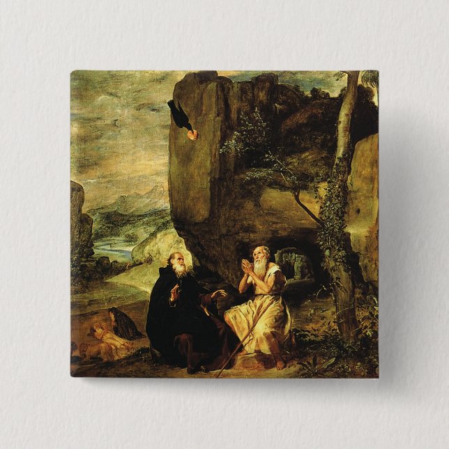 Antonius den store och Paulus av Thebe Knapp (Framsida)