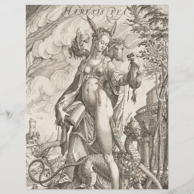 Antonius Eisenhoit - Haeresis Dea Scrapbook Papper (Framsida)