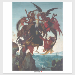 Antonius frestelse av Michelangelo Klistermärken
