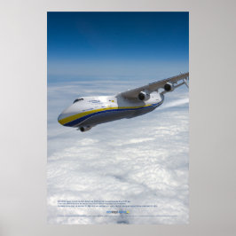 Antonov An-225 Mriya: 3D Flygkonsttryck Affisch