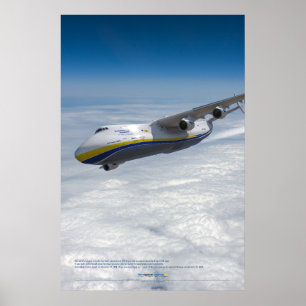 Antonov An-225 Mriya: 3D Flygkonsttryck Affisch