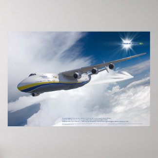 Antonov An-225 Mriya: 3D Flygkonsttryck Poster