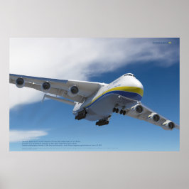Antonov An-225 Mriya: 3D Flygkonsttryck Poster