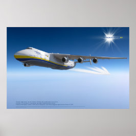Antonov An-225 Mriya: Fotorealistisk 3D konstaffis Poster