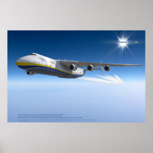 Antonov An-225 Mriya: Fotorealistisk 3D konstaffis Poster