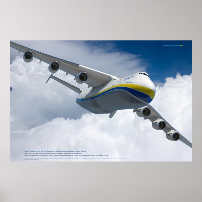 Antonov An-225 Mriya: Världens största flygplan Poster (Framsidan)
