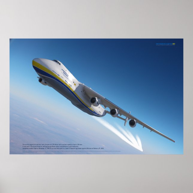 Antonov An-225 Mriya: Världens största flygplan Poster (Framsidan)