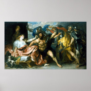 Antony van Dyck Samson och Delilah Poster