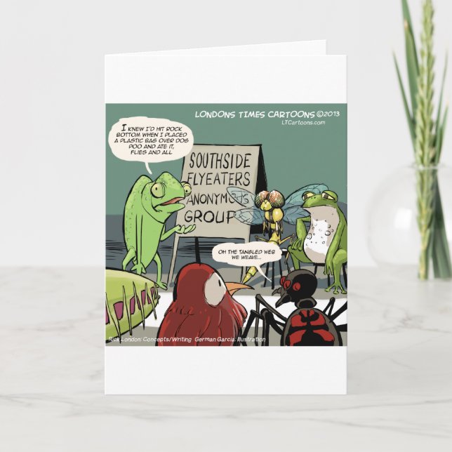 Antonyma 12-stegsfunny kort (Framsida)